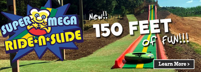 Try our new 150 ft Super Mega Slide-N-Ride! - Oxford, Georgia
